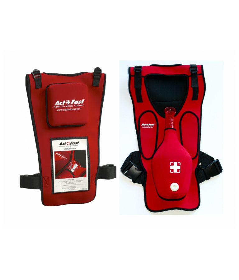 Gilet d'interventio Etouffement Act+Fast rouge